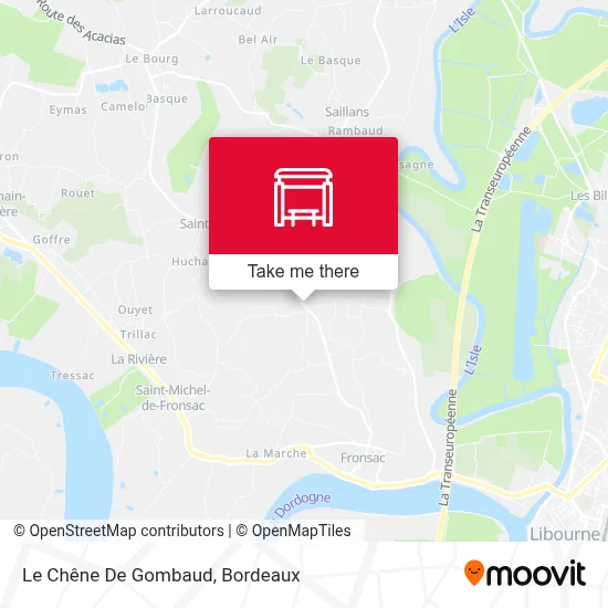 Le Chêne De Gombaud map