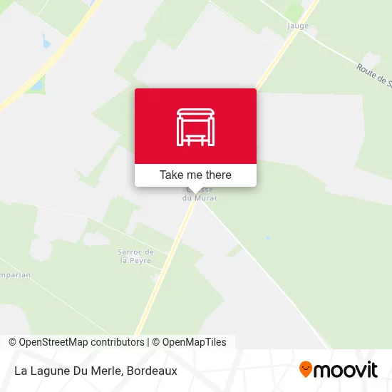 La Lagune Du Merle map