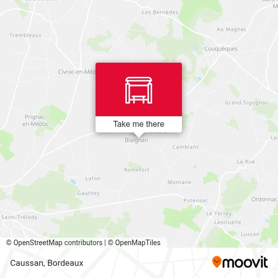 Caussan map