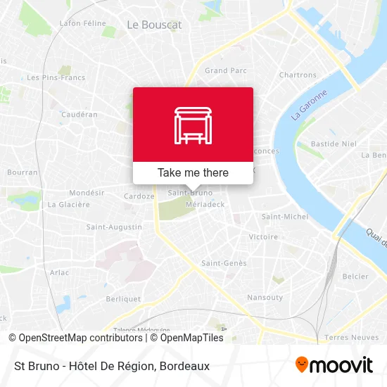 St Bruno - Hôtel De Région map