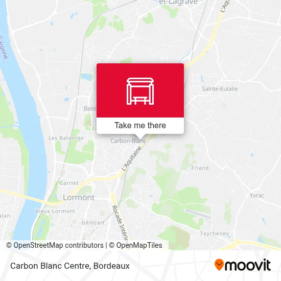 Carbon Blanc Centre map