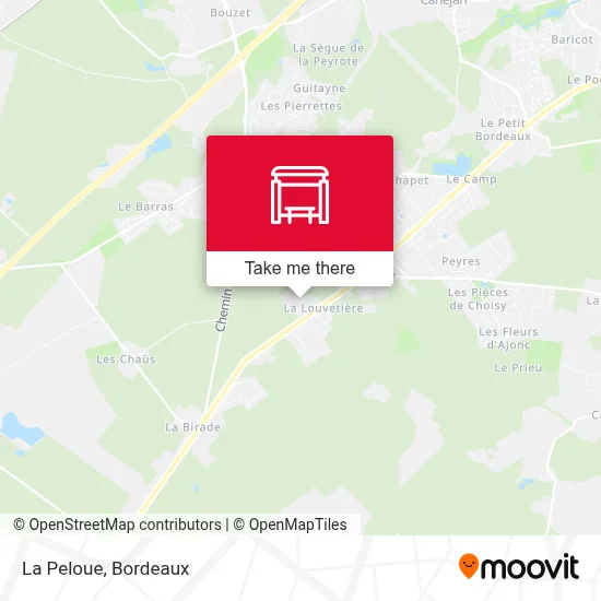 La Peloue map