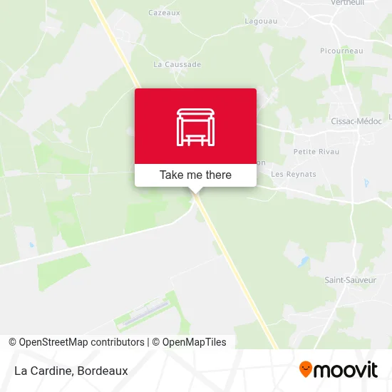 La Cardine map