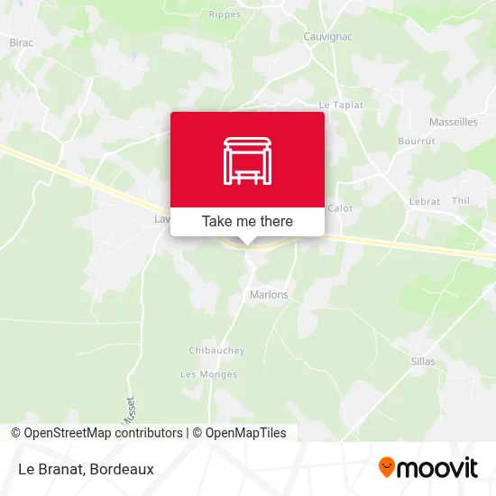 Le Branat map