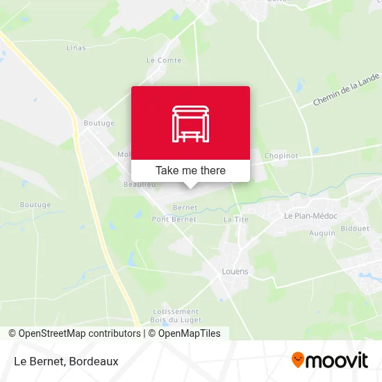 Le Bernet map