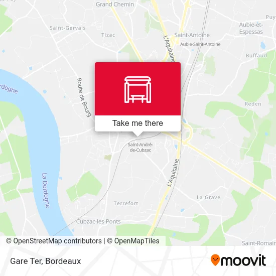 Gare Ter map