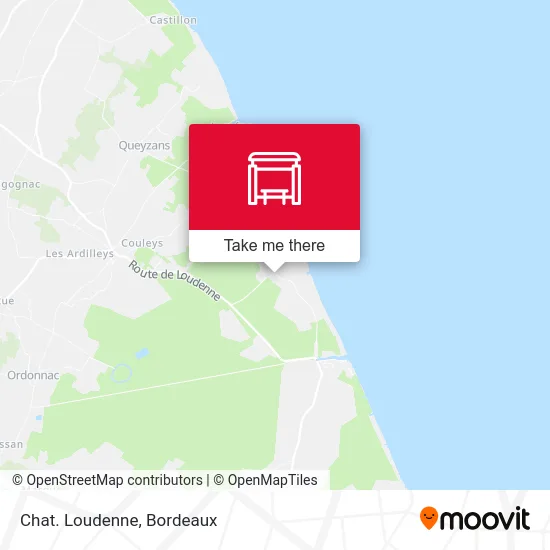 Chat. Loudenne map