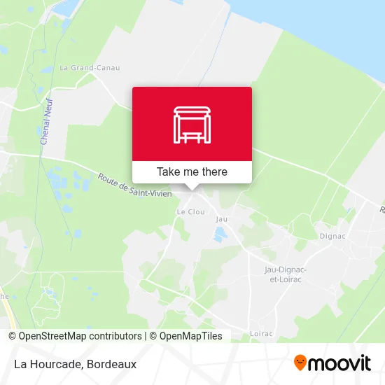 La Hourcade map
