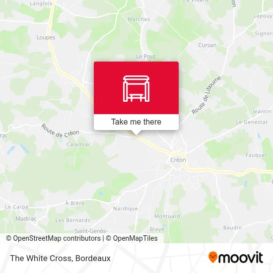 La Croix Blanche map