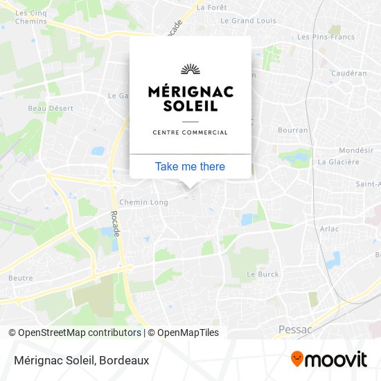 Mérignac Soleil map