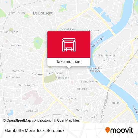 Gambetta Meriadeck map