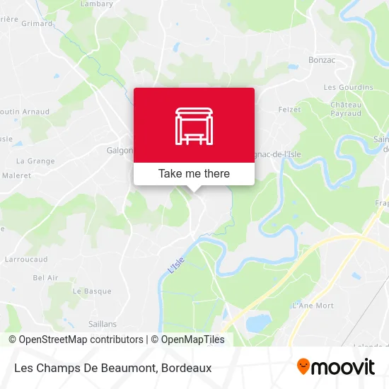 Les Champs De Beaumont map