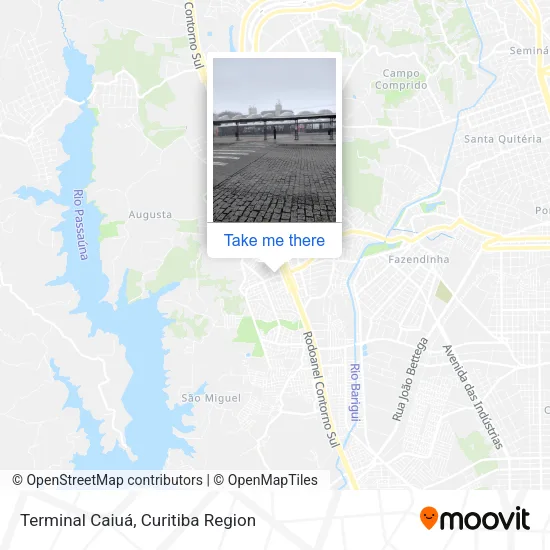 Terminal Caiuá map