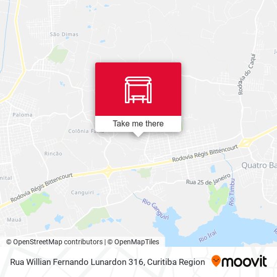 Rua Willian Fernando Lunardon 316 map