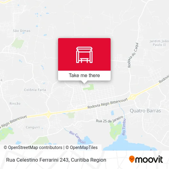 Rua Celestino Ferrarini 243 map