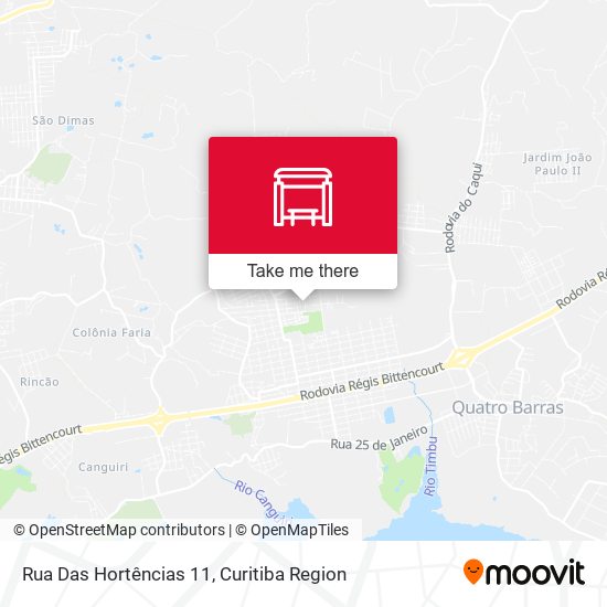Rua Das Hortências 11 map