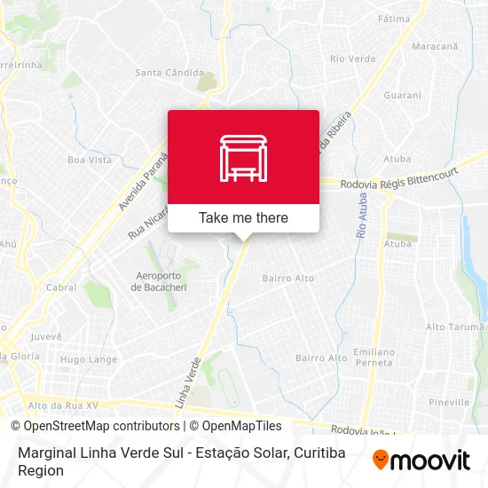 Marginal Linha Verde Sul - Estação Solar map