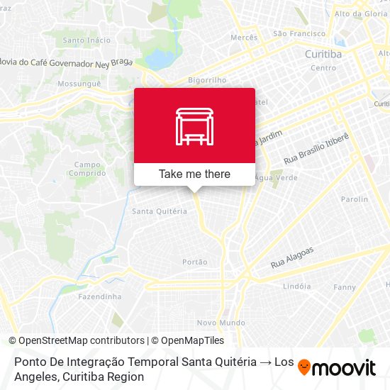 Ponto De Integração Temporal Santa Quitéria → Los Angeles map