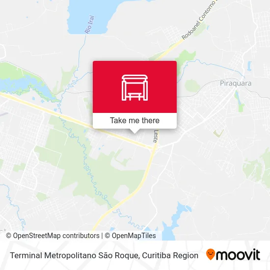 Terminal Metropolitano São Roque map
