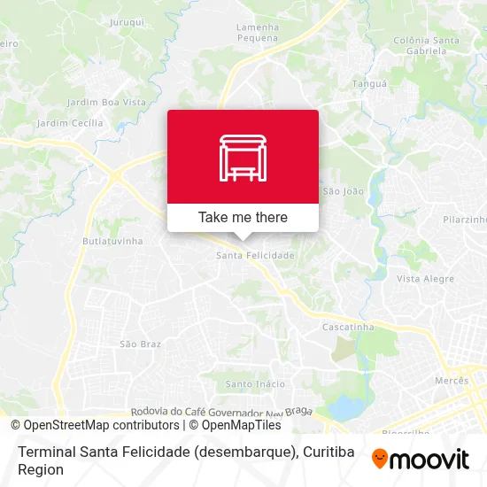 Terminal Santa Felicidade (desembarque) map