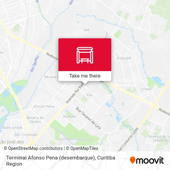 Terminal Afonso Pena (desembarque) map