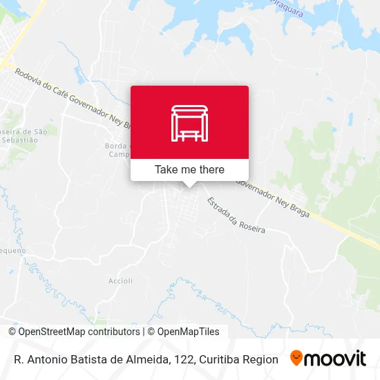 R. Antonio Batista de Almeida, 122 map