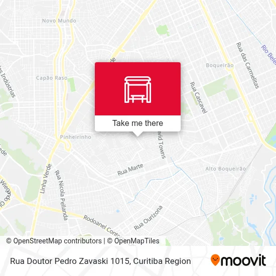 Rua Doutor Pedro Zavaski 1015 map