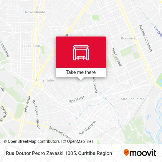 Rua Doutor Pedro Zavaski 1005 map