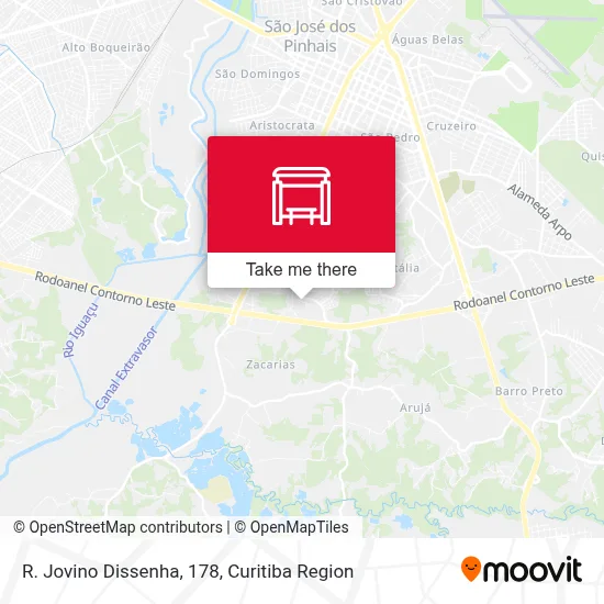 R. Jovino Dissenha, 178 map