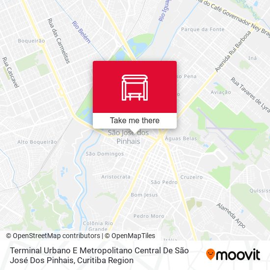 Terminal Central São José Dos Pinhais map