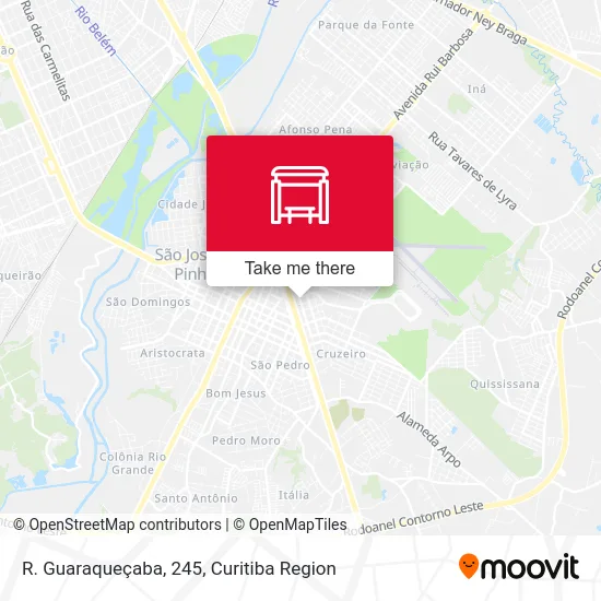 R. Guaraqueçaba, 245 map