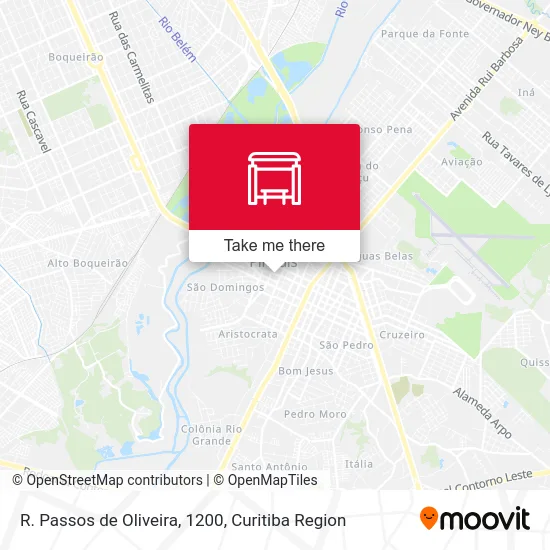 R. Passos de Oliveira, 1200 map