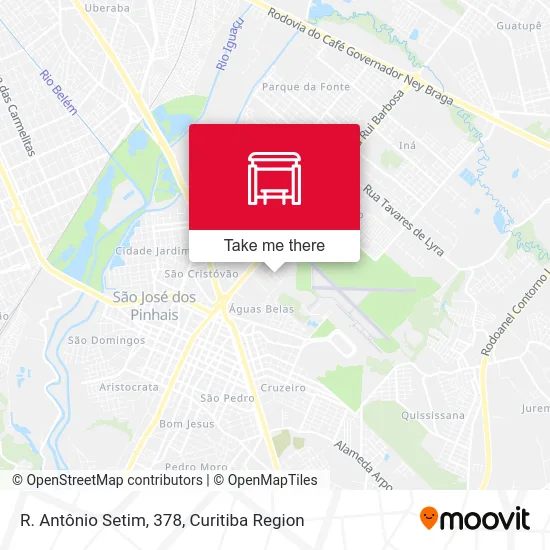 R. Antônio Setim, 378 map