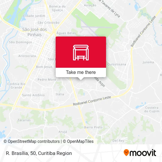 R. Brasília, 50 map