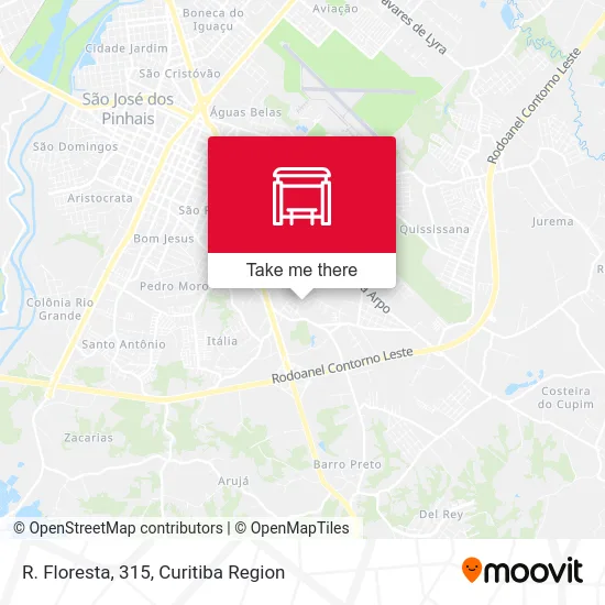 R. Floresta, 315 map