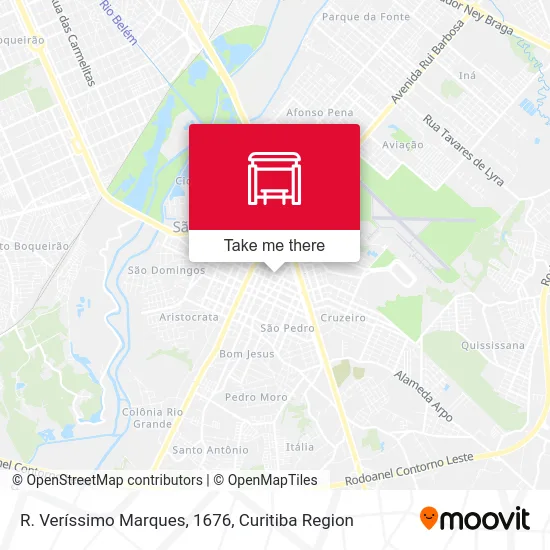 R. Veríssimo Marques, 1676 map