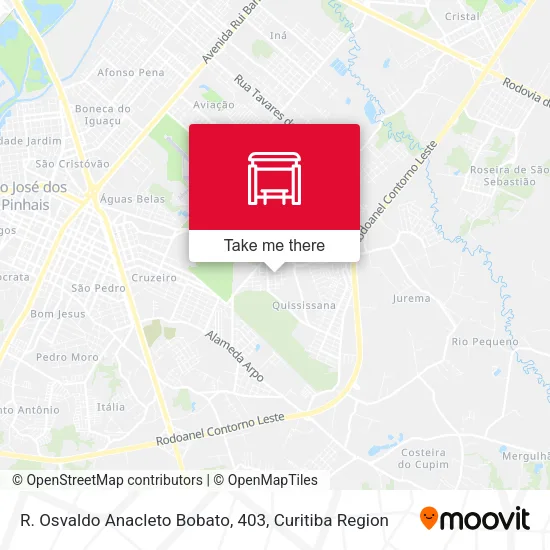 R. Osvaldo Anacleto Bobato, 403 map