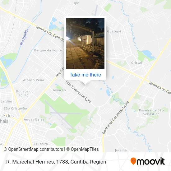 R. Marechal Hermes, 1788 map