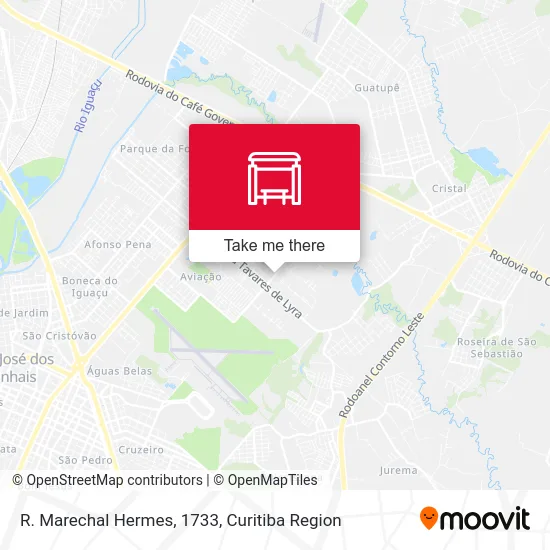 R. Marechal Hermes, 1733 map