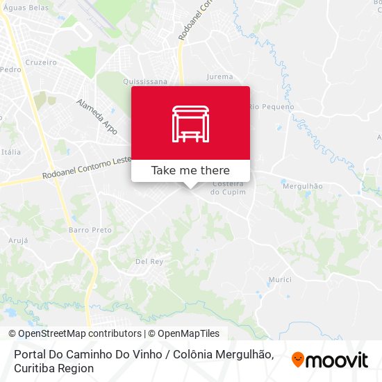 Portal Do Caminho Do Vinho / Colônia Mergulhão map