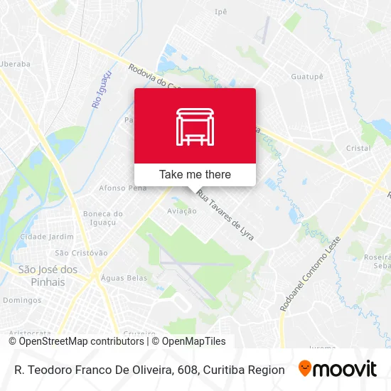 R. Teodoro Franco De Oliveira, 608 map