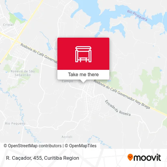 R. Caçador, 455 map