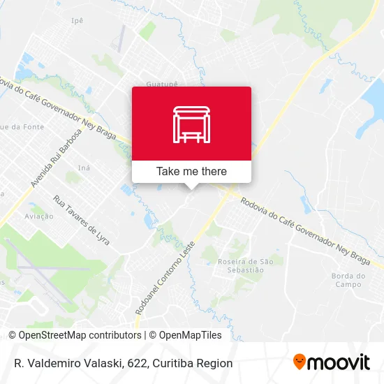 R. Valdemiro Valaski, 622 map