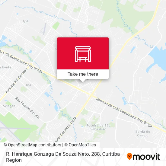 R. Henrique Gonzaga De Souza Neto, 288 map