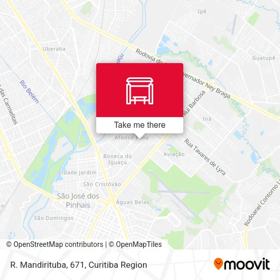 R. Mandirituba, 671 map