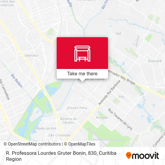 R. Professora Lourdes Gruter Bonin, 830 map