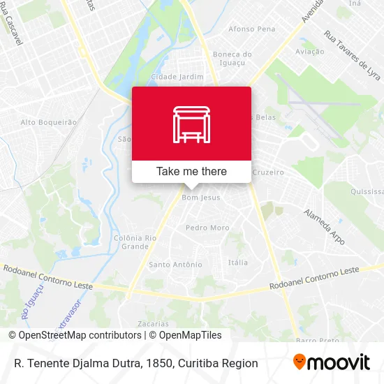 R. Tenente Djalma Dutra, 1850 map