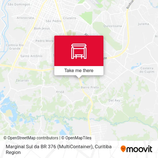 Marginal Sul da BR 376 (MultiContainer) map