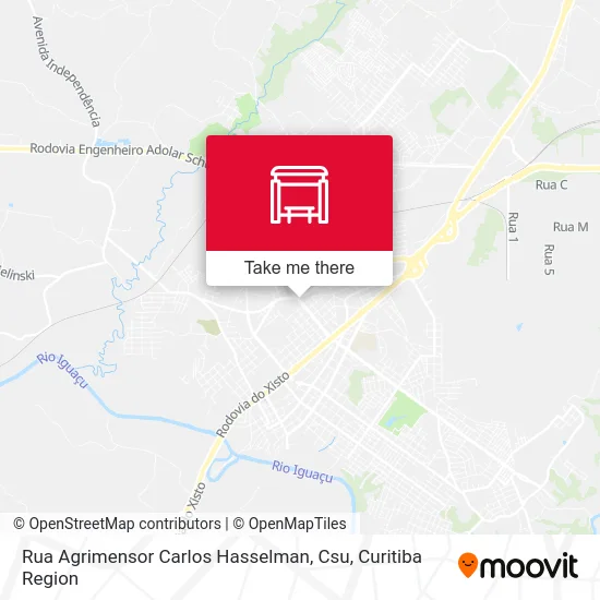 Rua Agrimensor Carlos Hasselman, Csu map