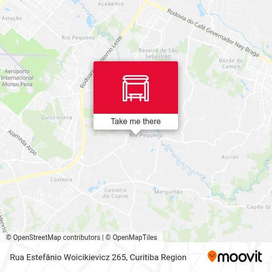 Rua Estefânio Woicikievicz 265 map